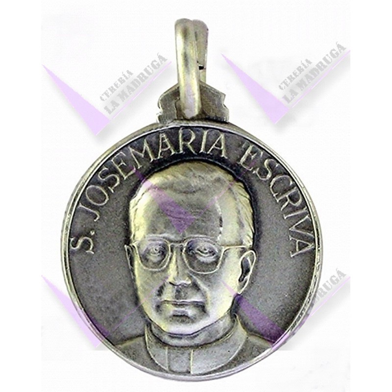 Medalla Plata 18mm Santa Lucia